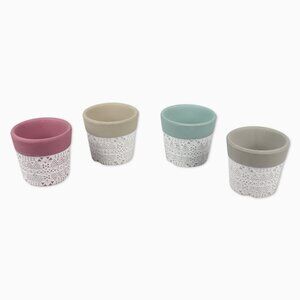 Set of 4 Mini Terracotta Succulent Pots